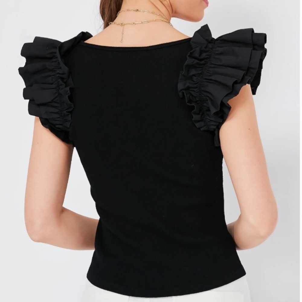 Tuckernuck Pomander Place Ruffle Rita Top - Picture 2 of 7